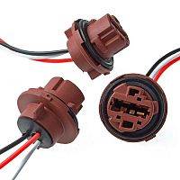 Коннектор для светоарматуры RUICHI 7443/T20, пластиковый, длина проводов 100 мм | код 97624 | Ruichi