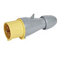 Прямая вилка - P17 Tempra Pro - IP 44 - 100/130 В~ - 32 A - 2К+З | код 555231 | Legrand