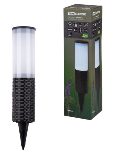 Светильник СС Ротанг 1 на солнечных батареях, пластик, 7х43см, TDM | код SQ0330-0114 | TDM