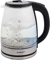 Чайник электрический Scarlett SC-EK27G30 1.8л. 1800Вт сталь/черный корпус: стекло/пластик | код 1970446 | SCARLETT