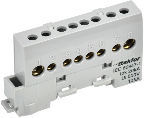 TEKFOR Шина L фаза изолированная на универсальном держателе 8х12-8-Ср IEK | код TF-NN20-08-KL-K03 | IEK TEKFOR Шина L фаза изолированная на универсальном держателе 8х12-8-Ср IEK | код TF-NN20-08-KL-K03 | IEK
