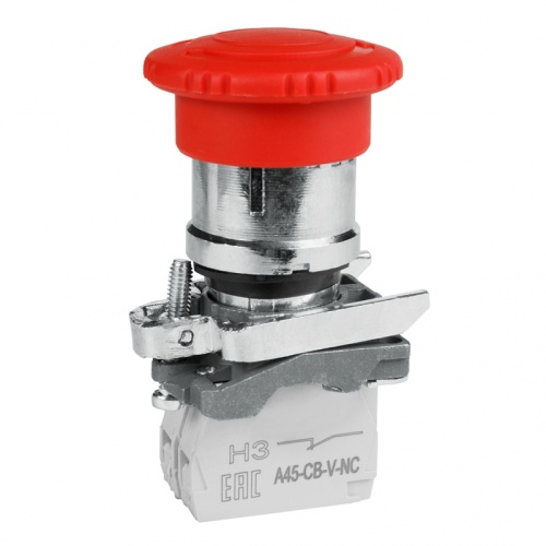 Кнопка ав ост возв пов OptiSignal D22 C4-ESTR-01 металл 1НЗ XB4BS8442 | код 332178 | КЭАЗ