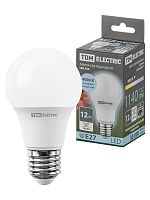 Лампа светодиодная А60 12 Вт, 230 В, 4000 К, E27 TDM | код SQ0340-0377 | TDM