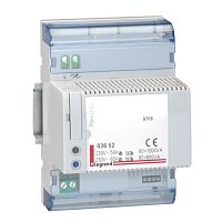 Светорегулятор DIN - для ламп накаливания и низковольтных галогенных ламп с ферромагнитным трансформатором - 60-1000 Вт | код 003652 | Legrand