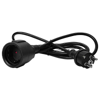 Удлинитель, вилка Schuko прямая - розетка Schuko, 3х1.5, 220В, 16А, черный, 10 метров | код LAN-PPS/SH-10.0-BK | LANMASTER