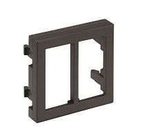 Connect Адаптер для 2 разъёмов CR0001-.. CR0002-.. 45х45мм белый | код KB18-9 | Simon