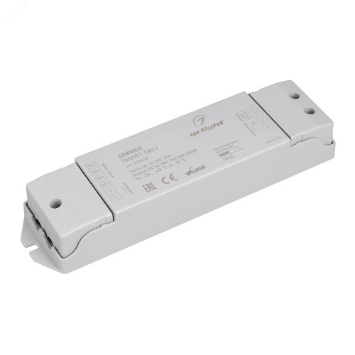 Диммер SMART-DALI (12-24V, 1x15A) (IP20 Пластик, 5 лет) | код 28420 | Arlight