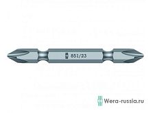 Бита двусторонняя 851/23 PH, хвостовик 1/4', PH 2 x 45 мм | код WE-135705 | Wera