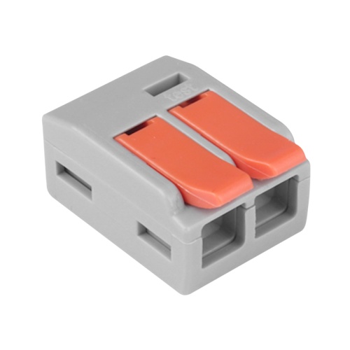 Универсальная клемма СМК 222-612/221-612, 2-проводная серая 0,5-4/6 мм? (50 шт/уп) REXANT | код 07-5270 | REXANT