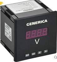 Вольтметр цифр. щит. 1-ф. 96х96 LED GENERICA | код IDV21-5-1-0-LED-G | GENERICA by IEK
