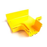 Горизонтальный отвод с лотка 240 мм на лоток 120 мм, желтый | код LAN-OT240-HT120 | LANMASTER