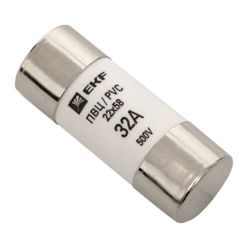 Плавкая вставка цилиндрическая ПВЦ (22х58) 32А PROxima | код pvc-22x58-32 | EKF Плавкая вставка цилиндрическая ПВЦ (22х58) 32А PROxima | код pvc-22x58-32 | EKF
