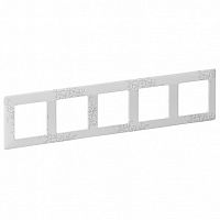 Рамка 5 постов VALENA LIFE, эл грей | код. 754125 | Legrand