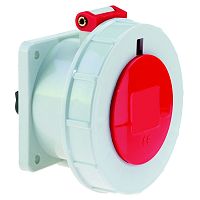 Розетка встраиваемая 32A, 4p, 3h, 380+440V, IP67 Bals , фланец 75х75 (реф) 13021 | код 13021 | Bals