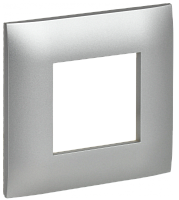 SKANDY Рамка 1-мест. SK-F01S сереб. IEK | код SK-M12-K23 | IEK