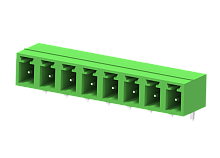 MC-PD5.08H05-0001 Разъём штекерный MC,угл. конт.,шаг 5.08мм, 5 конт., зел., шт | код MC-PD5.08H05-0001 | SUPU