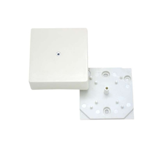 Коробка распределительная ОП 75х75х30мм без клемм. бел. HEGEL КРК2702-01 Коробка распределительная ОП 75х75х30мм без клемм. бел. HEGEL КРК2702-01