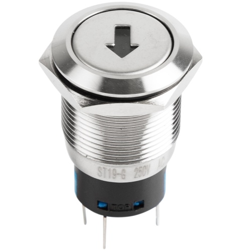 Кнопка антивандальная 19 250В Б/Фикс (5с) OFF-(ON) / ON-(OFF) плоская подсв/зеленая СТРЕЛКА REXANT | код 36-3455 | REXANT Кнопка антивандальная 19 250В Б/Фикс (5с) OFF-(ON) / ON-(OFF) плоская подсв/зеленая СТРЕЛКА REXANT | код 36-3455 | REXANT