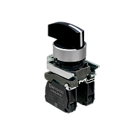 Переключатель на 3 положения с возвратом в центре, длинная ручка, 2NO, IP65, металл MTB4-BJ53 | код 137150 | MEYERTEC