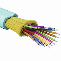Кабель волоконно-оптический, распределительный, арамидные упрочняющие нити, для внутренней прокладки, нг(A)-HFLTx, 16 ОВ, категория | код RNDT3C16AQ03-E | DKC
