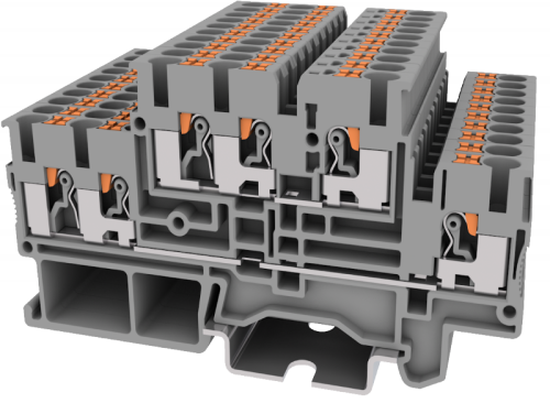 TPD2.5-3-GY Клемма TP 1-2 проходная 2-уровневая, сеч.2.5мм2, сер., шт | код TPD2.5-3-GY | SUPU TPD2.5-3-GY Клемма TP 1-2 проходная 2-уровневая, сеч.2.5мм2, сер., шт | код TPD2.5-3-GY | SUPU