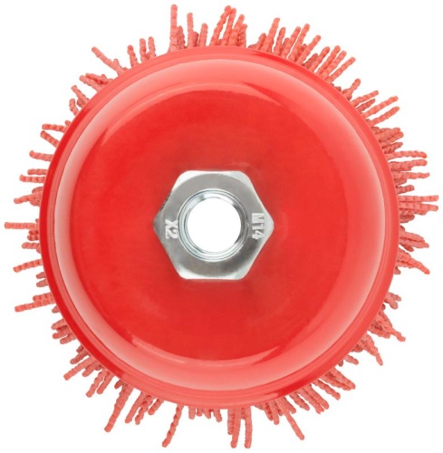 Корщетка-чашка нейлоновая гайка М14 профи 100мм FIT 38798 фото 5