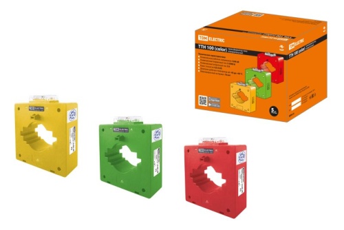 Трансформатор тока измерительный ТТН 100/2000/5-15VA/0,5-Р (3 шт., color) TDM | код SQ1101-1221 | TDM Трансформатор тока измерительный ТТН 100/2000/5-15VA/0,5-Р (3 шт., color) TDM | код SQ1101-1221 | TDM