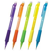 Карандаш механический STAFF, корпус тонированный ассорти, резиновый грип, ластик, 0,7 мм, 181423 | код 181423 | STAFF