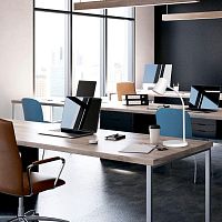 Светильник светодиодный Qplus GTL603 8Вт 4000К 600лм 170-265В настольный диммир. бел. | код GT6031 | Gauss