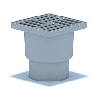 Трап вертикальный выпуск 110 нержавеющая решетка 15х15см | код TA1212 | АНИ пласт