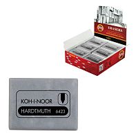 Ластик-клячка художественный KOH-I-NOOR, 47x36x10 мм, супермягкий, серый, 6423018004KD | код 225388 | KOH-I-NOOR