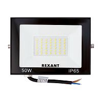 Прожектор REXANT СДО 50 Вт 4000 Лм 4000 K черный корпус | код 605-033 | REXANT