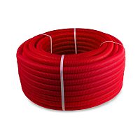 Труба гофрированная ПНД d25мм внутр. d21мм красн. (уп.50м) | код 35400 | RTP