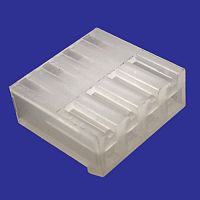 Разъём питания низковольтный RUICHI PHU-04 наклон 3.96 мм+клеммный, 4 контакта | код 107394 | Ruichi