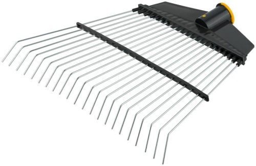 Грабли веерные проволочные (пластмассовая основа , посад. диаметр под резьбу 25 мм) 290х430 мм | код 76943 | FIT фото 2