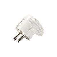 Вилка Евро угловая с з/к 16А белая REXANT | код 11-8954 | REXANT