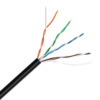 Кабель LANMASTER UTP, 4 пары, кат. 5Е, 350Mhz, LSZH, черный, 305 м | код LAN-5EUTP-LSZH-BK | LANMASTER