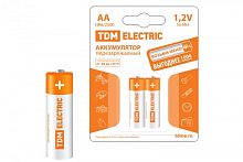 Аккумулятор AA-2500 mAh Ni-MH BP-2 TDM | код SQ1702-0071 | TDM