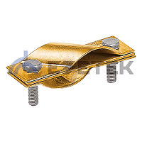 Зажим заземления стержень — стержень диагональный, латунь | код 90531-1 | ЕЗЕТЕК
