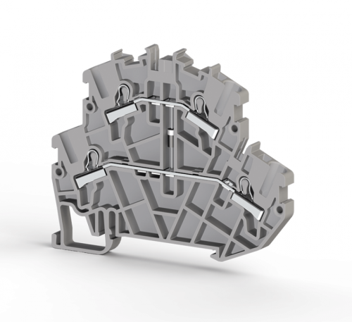 307 379, Клеммник пруж.быстрозажимной (Push in) 2-х ярусный, 2,5мм.кв., с диодом, (серый), PYK 2,5-2FD-B | код 0.0.0.3.07379 | KLEMSAN 307 379, Клеммник пруж.быстрозажимной (Push in) 2-х ярусный, 2,5мм.кв., с диодом, (серый), PYK 2,5-2FD-B | код 0.0.0.3.07379 | KLEMSAN