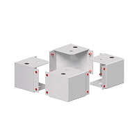 Комплект угловых элементов усиленного цоколя В=100мм (замена на esb30145, 4 шт.компл) ESB | код esb310163 | ELECTRIC STEEL BOX