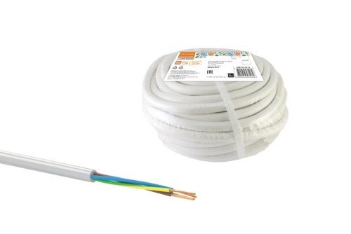 Провод ПВСмб 4х2.5 (бухта 20м) белый Народный ТРТС | код SQ0118-0712 | РЭМЗ ТМ Провод ПВСмб 4х2.5 (бухта 20м) белый Народный ТРТС | код SQ0118-0712 | РЭМЗ ТМ