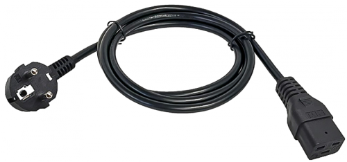 ITK Кабель электропитания PDU 3х1,5 2М C19-Schuko | код PC-C19D-2M | ITK by IEK