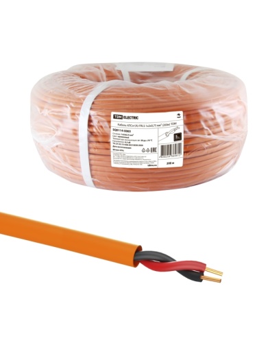 Кабель КПСнг(А)-FRLS 1х2х0.75 мм (бухта 200м) ТРТС | код SQ0114-0003 | РЭМЗ ТМ Кабель КПСнг(А)-FRLS 1х2х0.75 мм (бухта 200м) ТРТС | код SQ0114-0003 | РЭМЗ ТМ