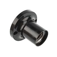 Патрон E27 карболитовый потолочный черн. с этикеткой | код 11-8818 | Rexant