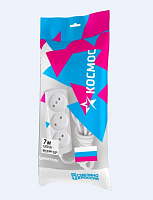 Удлинитель 3х3м с заземл. 10А IP20 ПВС 3х0.75 Космос | код YKsm3m-3g-Z(10A)P | КОСМОС