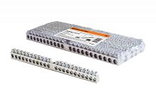 Шина N нулевая 6х9мм 22/1 (22 группы/крепеж по центру) никелированная TDM | код SQ0801-0310 | TDM