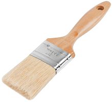 Кисть флейцевая ''Профи'', натур.светлая щетина, деревянная ручка 2'' (50 мм) | код 1115 | FIT
