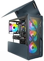 Корпус Azza Cast черный без БП ATX 3x120mm 2x140mm 2xUSB3.0 audio bott PSU | код 2007720 | AZZA