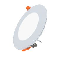 Панель светодиодная встраиваемая круглая 9Вт 230В 6500К 630Лм 118мм белая IP20 LAMPER | код 606-1007 | LAMPER